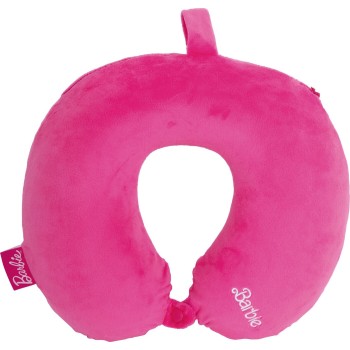 Arditex Μαξιλάρι λαιμού velboa - με λογότυπο barbie ροζ - 30x30x6 εκ. BR16718 8430957167181