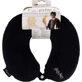Arditex Μαξιλάρι λαιμού velboa - με λογότυπο harry potter μαύρο - 30x30x6 εκ. HP16719 8430957167198