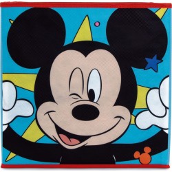 Arditex Mickey Mouse Foldable Cube-shaped Textile Organizer Container (31x31x31cm) WD15236 8430957152361