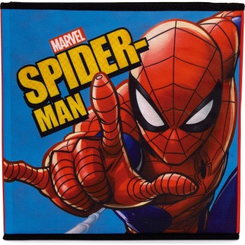 Arditex Spiderman Foldable Cube-shaped Textile Organizer Container - 31x31x31cm SM15224 8430957152248