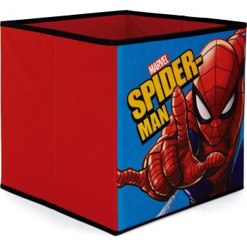Arditex Spiderman Foldable Cube-shaped Textile Organizer Container - 31x31x31cm SM15224 8430957152248