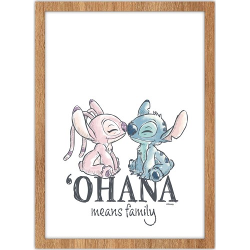 Arditex Φωτιζόμενη κορνίζα stitch (ohana σημαίνει οικογένεια) WD17888 8430957178880