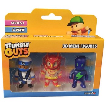 Just toys Stumble Guys Series 3 | Stumble Guys Series 3 3D Mini Figures 3 Pack Asst. 0481 9772532611368