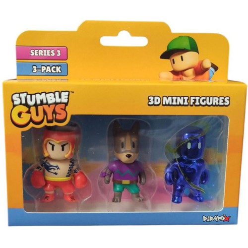 Just toys Stumble Guys Series 3 | Stumble Guys Series 3 3D Mini Φιγούρες 3 Pack 0481 9772532611368