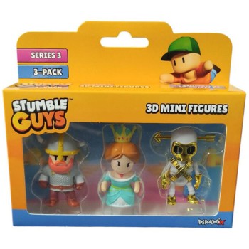Just toys Stumble Guys Series 3 | Stumble Guys Series 3 3D Mini Φιγούρες 3 Pack 0481 9772532611368