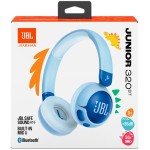 JBL JR 320BT Wireless On-Ear Headphones For Kids - Blue JBL1071BL 050036405546