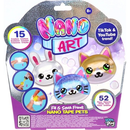 born to play - Fill & Squish Friends - Nano Tape Κατοικίδια B38133 810179275310