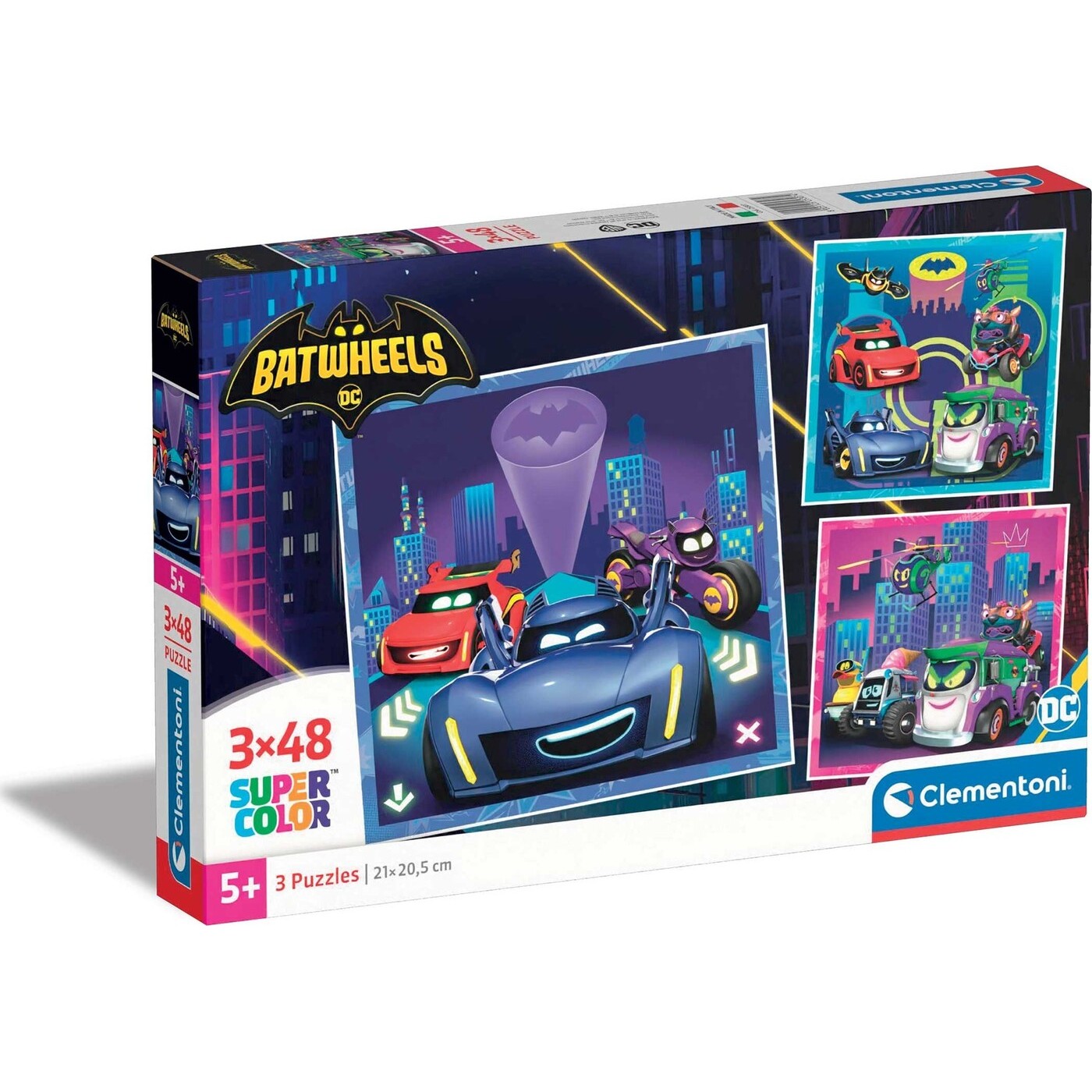 Clementoni DC The Batman Children's Super Color Batwheels 3x48 TMX 1200 ...