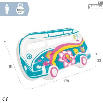 Intex παιδικό φουσκωτό στρώμα θαλάσσης 91x109cm 58728 6941057425832