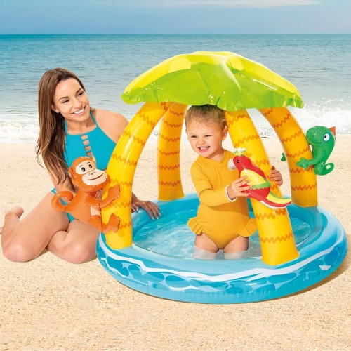 Intex παιδική στρογγυλή πισίνα 45lt φουσκωτή 102x86εκ. 58417 6941057422633