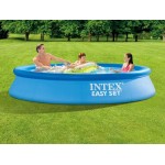 Intex easy set στρογγυλή πισίνα 3077lt φουσκωτή 305x61εκ. γαλάζια 28118 6941057420554