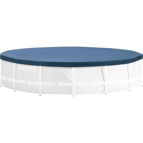 INTEX - round pool cover for 12 pools - includes rope tie/drain holes/snug fit 28031 6941057420318