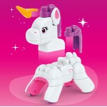 Mattel One Piece Mega Bloks Build & Enchant Unicorn Block Toy (26 Pieces) for Kids JKG36 194735349074