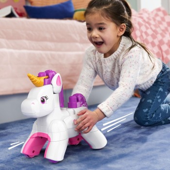 Mattel One Piece Mega Bloks Build & Enchant Unicorn Block Toy (26 Pieces) for Kids JKG36 194735349074