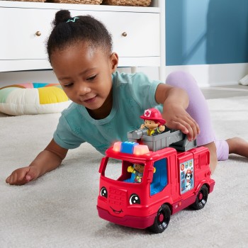 Mattel fisher-price little people - πυροσβεστική οχημα με φιγούρες HYR88 194735254668
