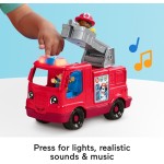 Mattel fisher-price little people - πυροσβεστική οχημα με φιγούρες HYR88 194735254668