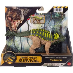 Mattel Jurassic World Strike Attack Yuxisaurus Dinosaur Figure, Head Action, Posable & Digital Play JGB77 / JKL74 194735352258