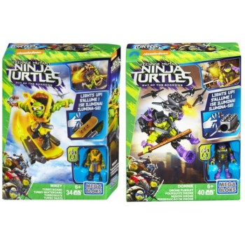 MEGA Φιγούρες Χελωνονιντζάκια Με Αξεσουάρ TMNT Teenage Mutant Ninja Turtles - 2 Σχέδια DPF74 / ASST 887961315813