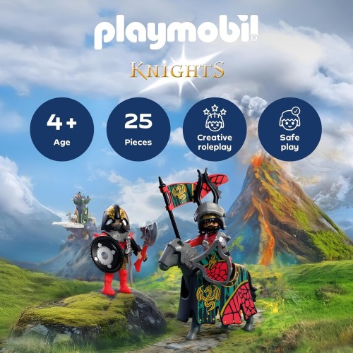 Playmobil Country Αρχηγός Ιπποτών Δράκων Και Πολεμιστής 72118 4008789721181