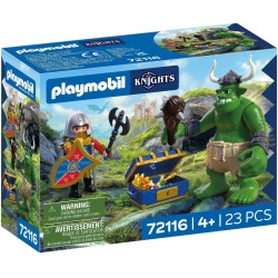 Playmobil Country Λεοντόκαρδος Ιππότης Και Τρολ Με Θησαυρό 72116 4008789721167