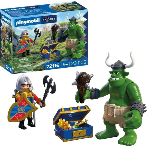 Playmobil Country Troll With Lion Knight Treasure 72116 4008789721167