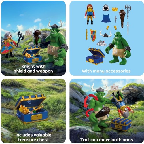 Playmobil Country Λεοντόκαρδος Ιππότης Και Τρολ Με Θησαυρό 72116 4008789721167