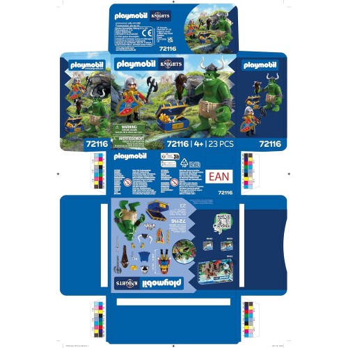 Playmobil Country Troll With Lion Knight Treasure 72116 4008789721167