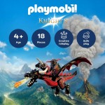 Playmobil Country Μαύρος Δράκος Και Ιππότης 72114 4008789721143