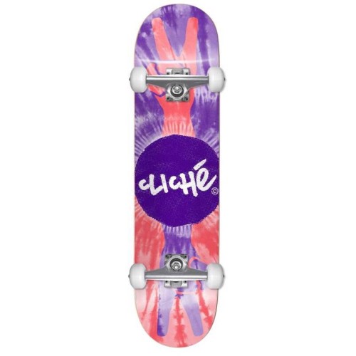 cliche Peace Complete Skateboard 8 - Purple/red 49.020104603E800 5056544403369