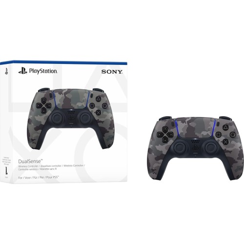 playstation Ps5 sony dualsense wireless controller grey camo  711719023609