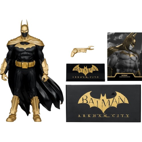 macfarlane mcfarlane dc multiverse action figure batman arkham city knightmare  gold l  787926172393