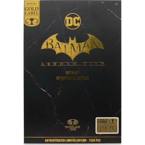 macfarlane mcfarlane dc multiverse action figure batman arkham city knightmare  gold l  787926172393