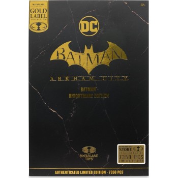 macfarlane mcfarlane dc multiverse action figure batman arkham city knightmare  gold l  787926172393