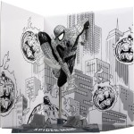 macfarlane marvel  pvc statue 1/10 spider-man spider-man 6 line art gold label 10 cm  787926148299