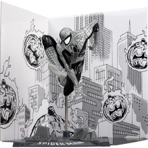 macfarlane marvel  pvc statue 1/10 spider-man spider-man 6 line art gold label 10 cm  787926148299