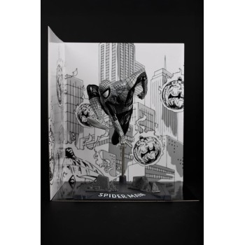 macfarlane marvel  pvc statue 1/10 spider-man spider-man 6 line art gold label 10 cm  787926148299