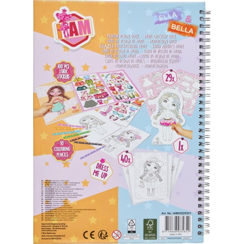 canenco I Am Activity Book Model Ella And Bella IAM252253V1 / IAM252253G 8719668035652