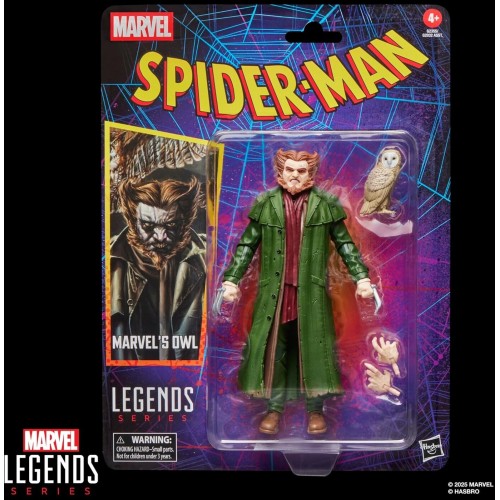 Hasbro legends series s owl retro cardback spider-man comics action figure G2355 5010996355904