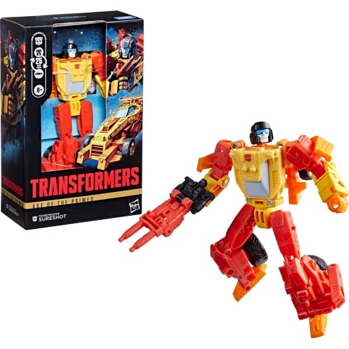 Hasbro Transformers Age of the Primes Deluxe Class Targetmaster Sureshot Action Fi G2005 5010996380920