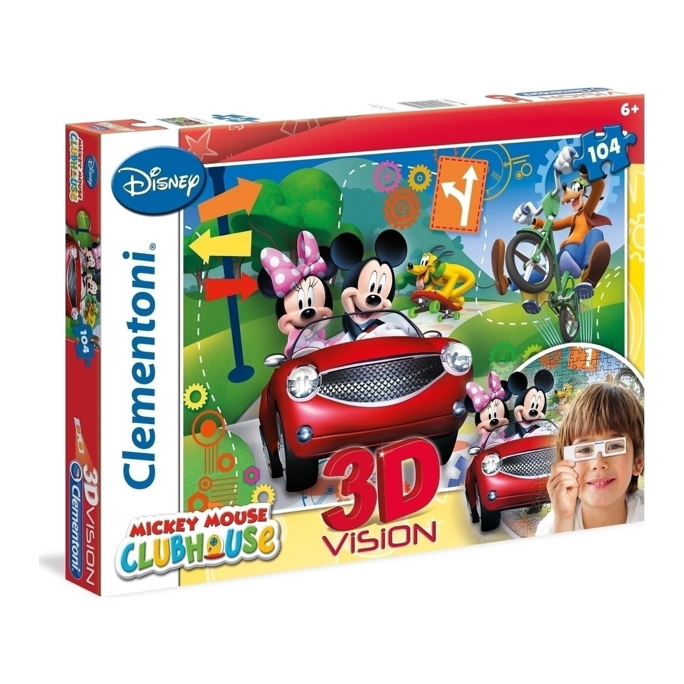 Clementoni Παζλ 104Τεμ 3D Disney Mickey Mouse 1211-20605 | Toys-shop.gr