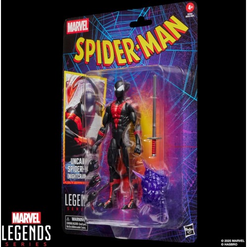 Hasbro legends series uncanny spider-man nightcrawler retro cardback comics action G2352 5010996355881