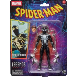 Hasbro legends series spider-venom retro cardback spider-man comics action figure, G2353 5010996355898