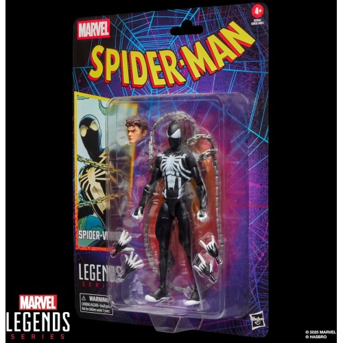 Hasbro legends series spider-venom retro cardback spider-man comics action figure, G2353 5010996355898