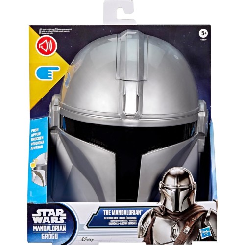 Hasbro wars the mandalorian electronic mask with phrases and sound effects, costum G2839 5010996359704