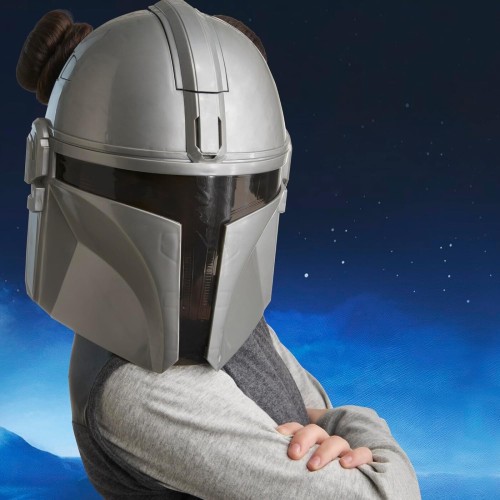 Hasbro wars the mandalorian electronic mask with phrases and sound effects, costum G2839 5010996359704