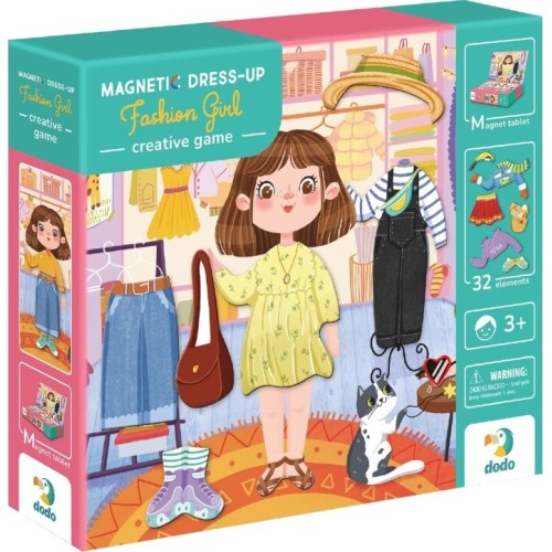 Just toys Δημιουργικά Παιχνίδια and Δραστηριότητες - Δημιουργικά Μαγνητικά Παιχνίδια | Magnetic Dress-up Fashion Girl – Μαγνητικ