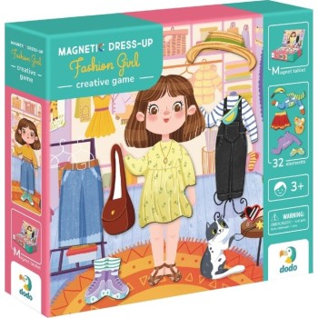Just toys Δημιουργικά Παιχνίδια and Δραστηριότητες - Δημιουργικά Μαγνητικά Παιχνίδια | Magnetic Dress-up Fashion Girl – Μαγνητικ