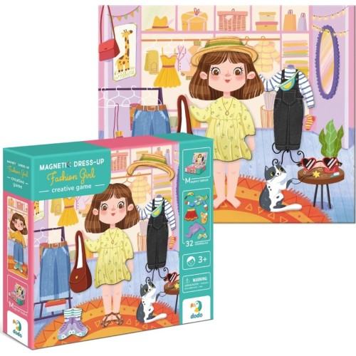 Just toys Δημιουργικά Παιχνίδια and Δραστηριότητες - Δημιουργικά Μαγνητικά Παιχνίδια | Magnetic Dress-up Fashion Girl – Μαγνητικ