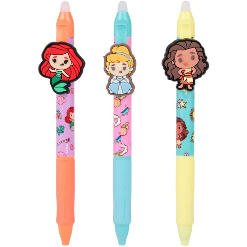 canenco Disney Princess Erasable Gelpen With Clip 3-Ass DP253247 8719668037526