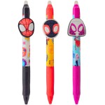 canenco Spiderman Spidey Erasable Gelpen With Clip 3-Ass SP253247 8719668037540